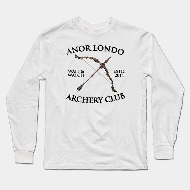 ANOR LONDO ARCHERY CLUB Long Sleeve T-Shirt by shamusyork